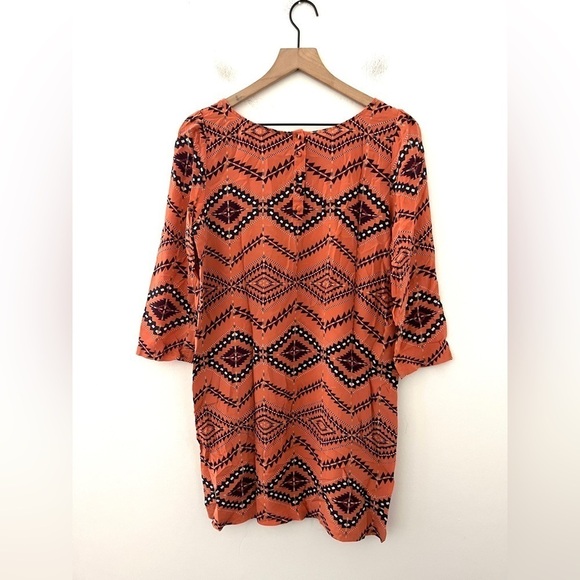 BA&SH Ref Lavande Silk Salmon/Reddish T-Shirt Dress Size 2 - Picture 4 of 13